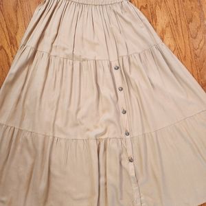 Crazy Cowgirl Tiered, Easy Pull-on Flowy Skirt, Medium